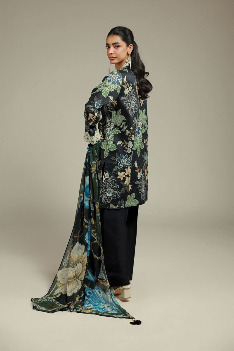 Embroidered | Satin | 3-Piece Tailored Suit | USD 75.00