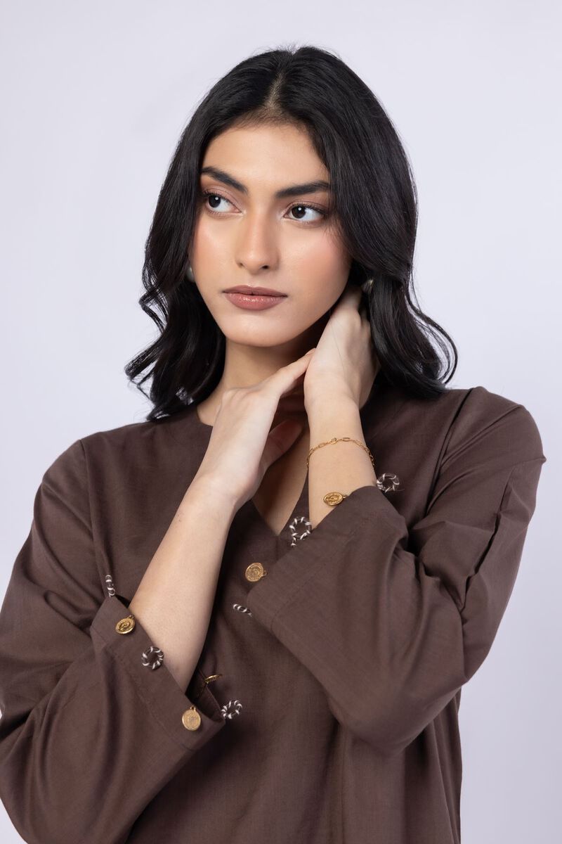 Embroidered | Crosshatch Poplin | Kurta | USD 17.50