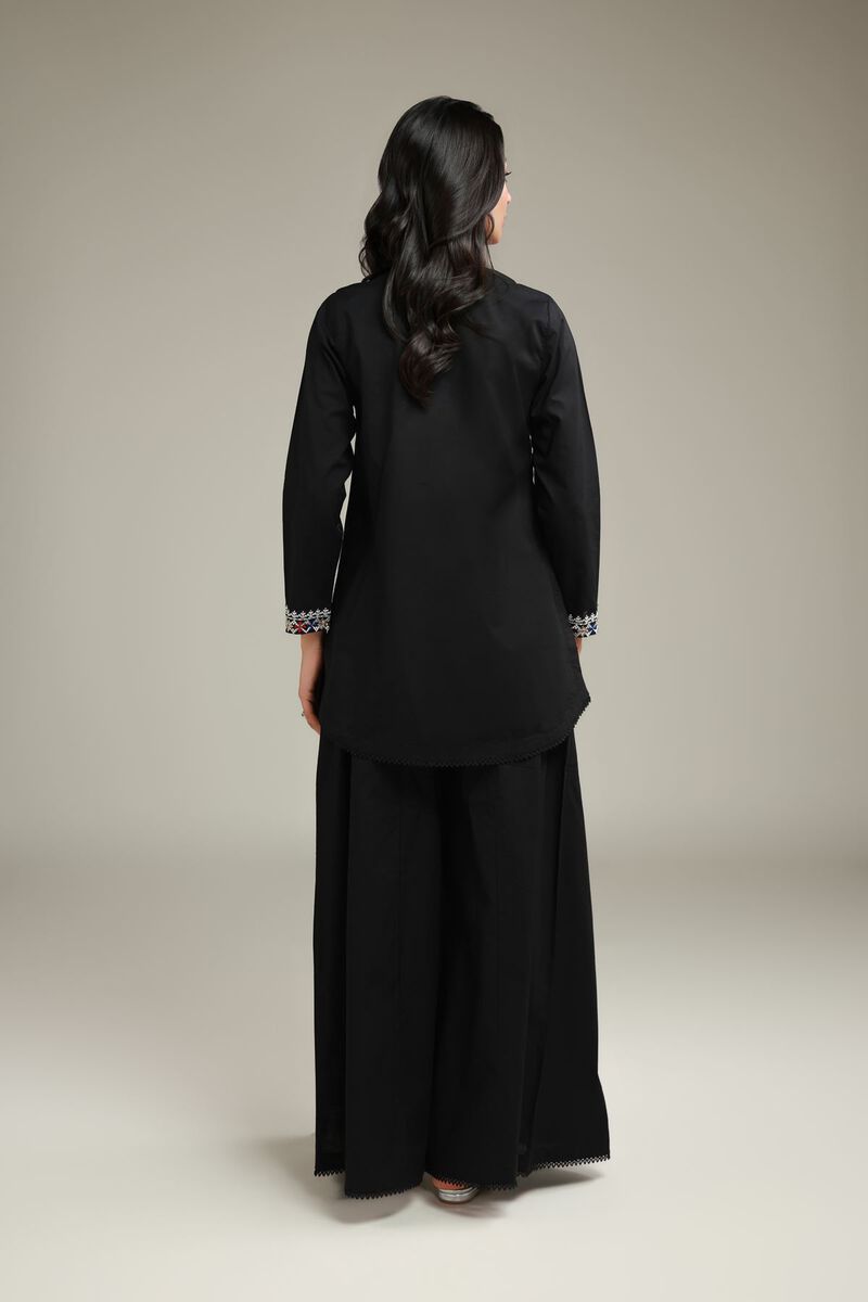 Embroidered | Cambric | Black Cambric Kurta | USD 30.00