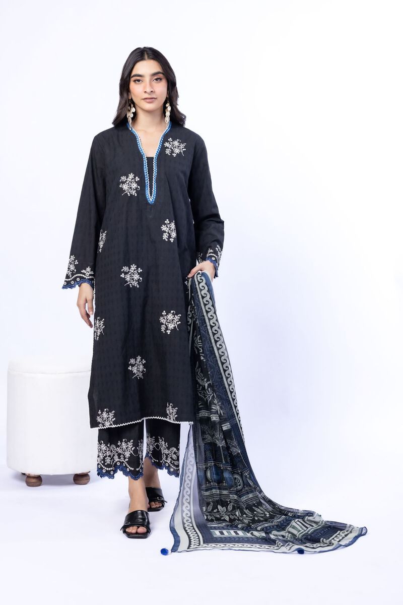 Embroidered | Cotton Dobby | Tailored 3 Piece | USD 75.00