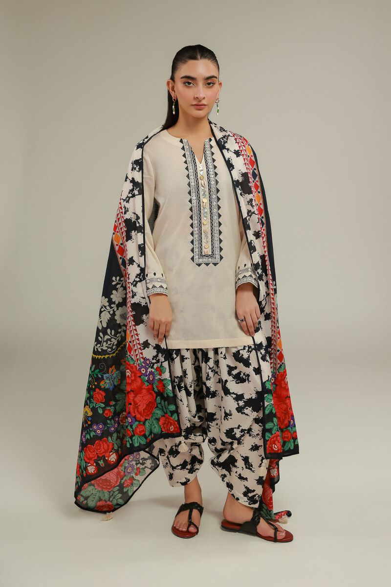 Embroidered | Cotton Net | Dupatta | USD 25.00