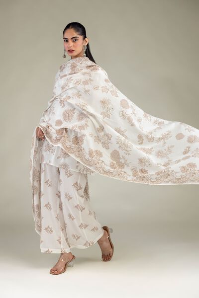 Embroidered | Lawn | Floral Lawn Dupatta | USD 25.00