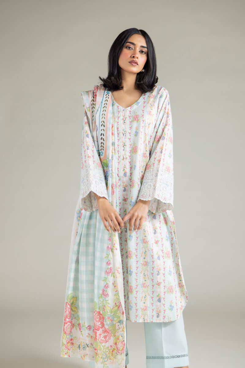 Embroidered | Textured Lawn | Tailored Lawn 3-Piece | USD 65.00