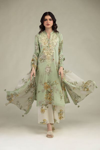 Embroidered | Lawn | Floral Lawn Dupatta | USD 30.00