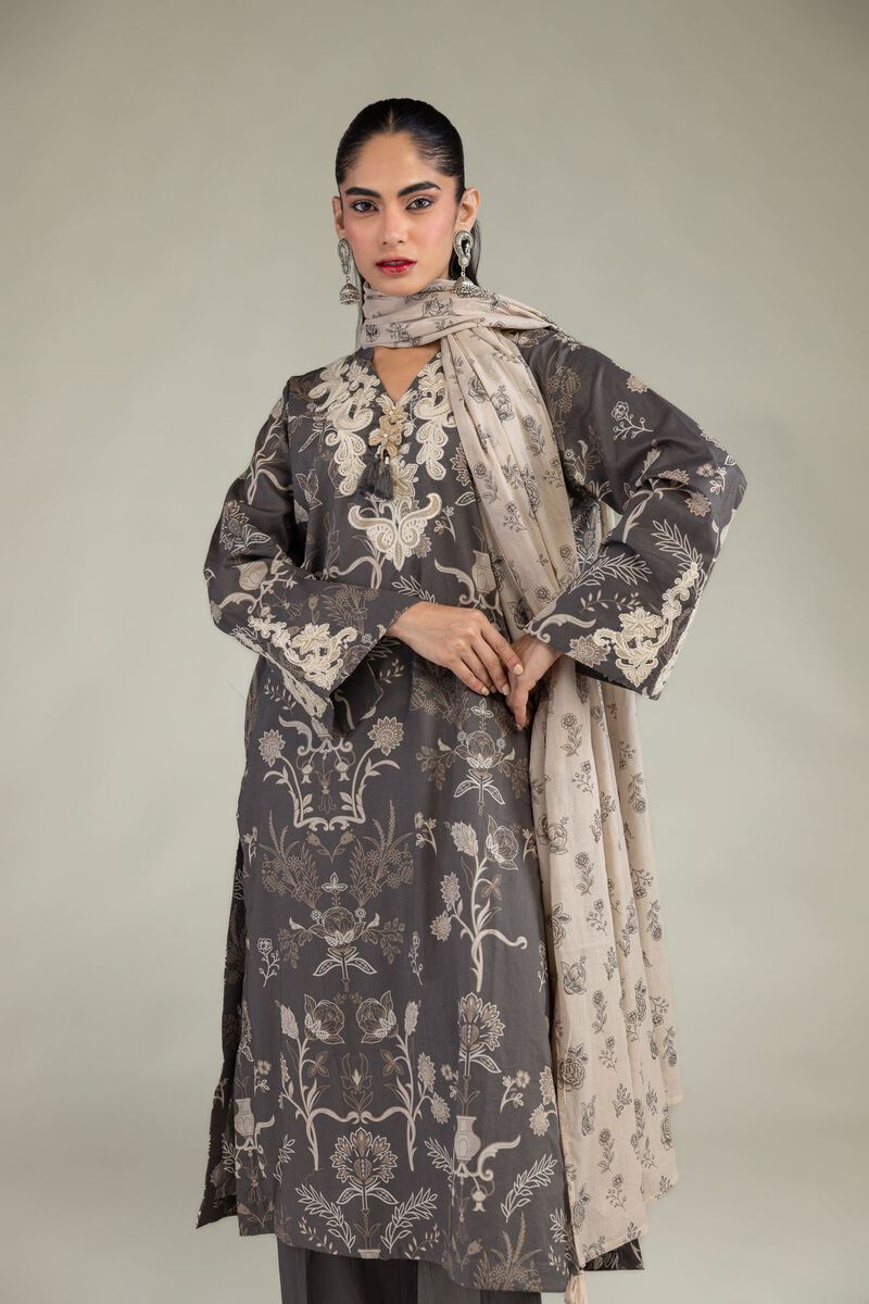 Embroidered | Lawn | Floral Lawn Dupatta | USD 30.00