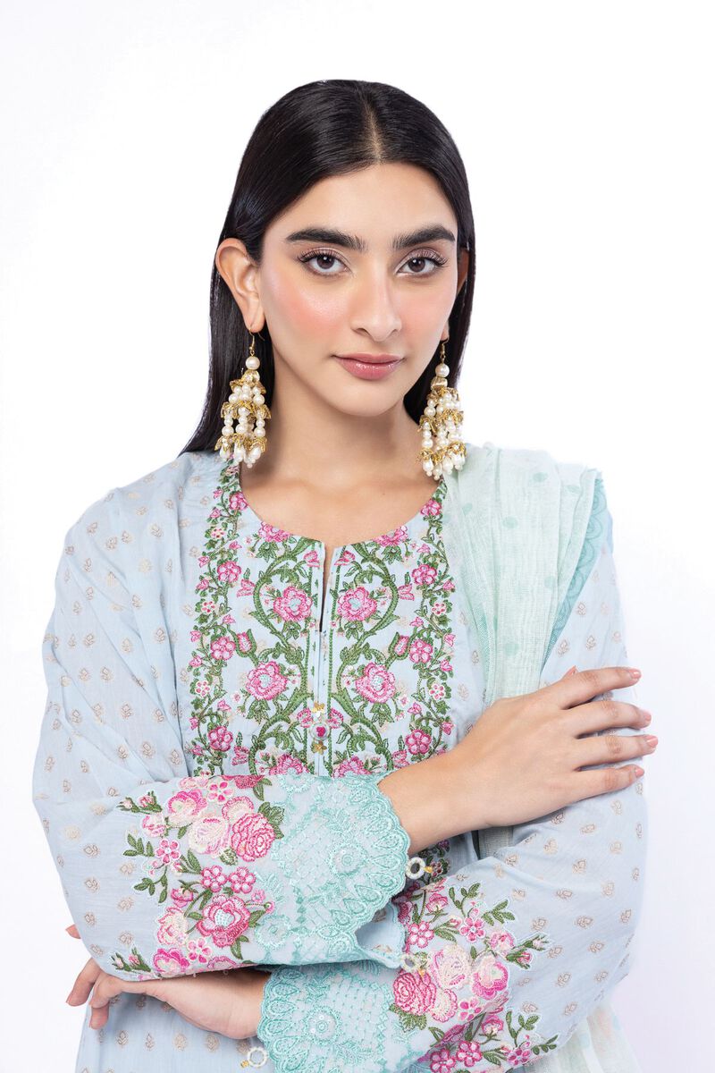 Embroidered | Jacquard | Tailored 3 Piece | USD 85.00