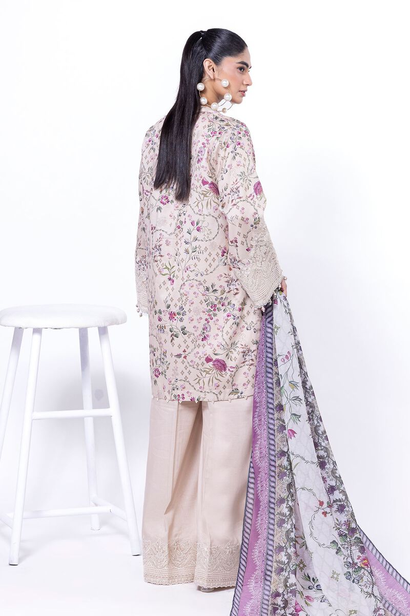Embroidered | Cotton Satin | Tailored 3 Piece | USD 42.50