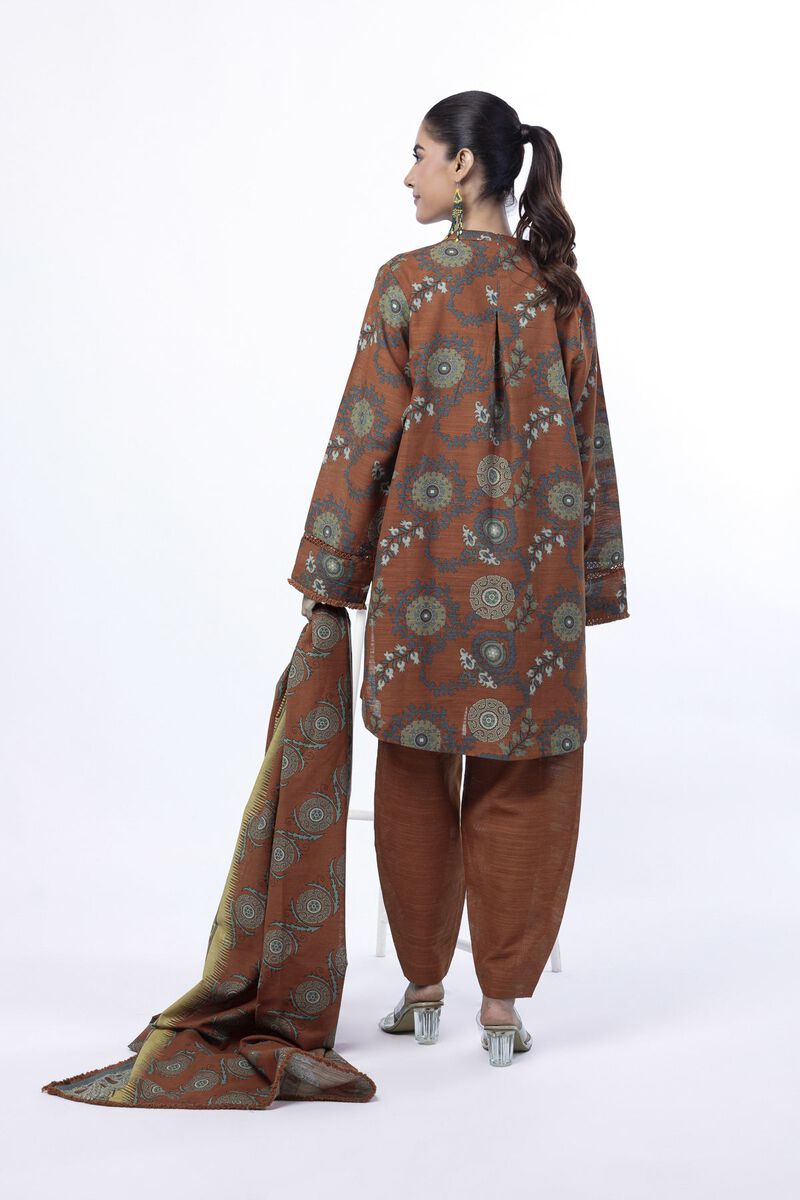 Printed | Light Khaddar | Tailored 3 Piece | USD 22.50