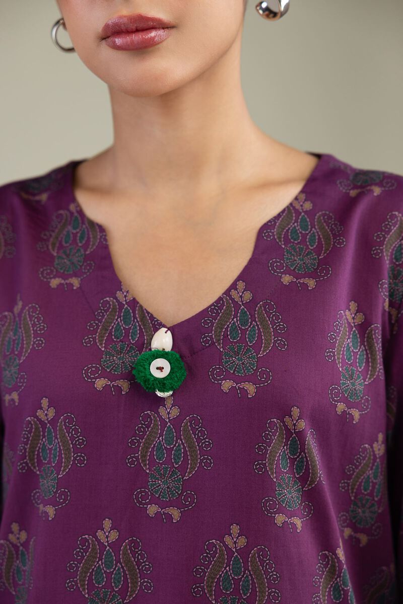 Printed | Textured Weave | Short Printed Kurta | USD 35.00