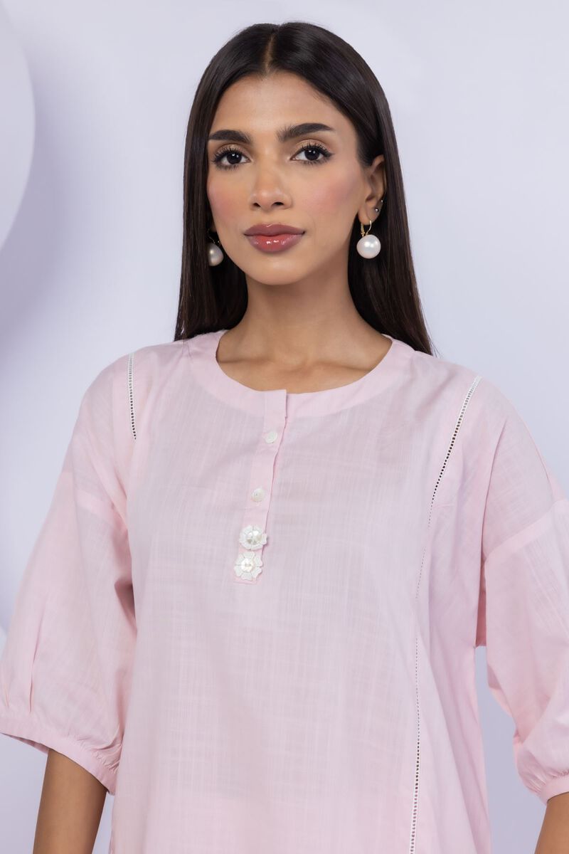 Embroidered | Crosshatch Poplin | Kurta | USD 17.50