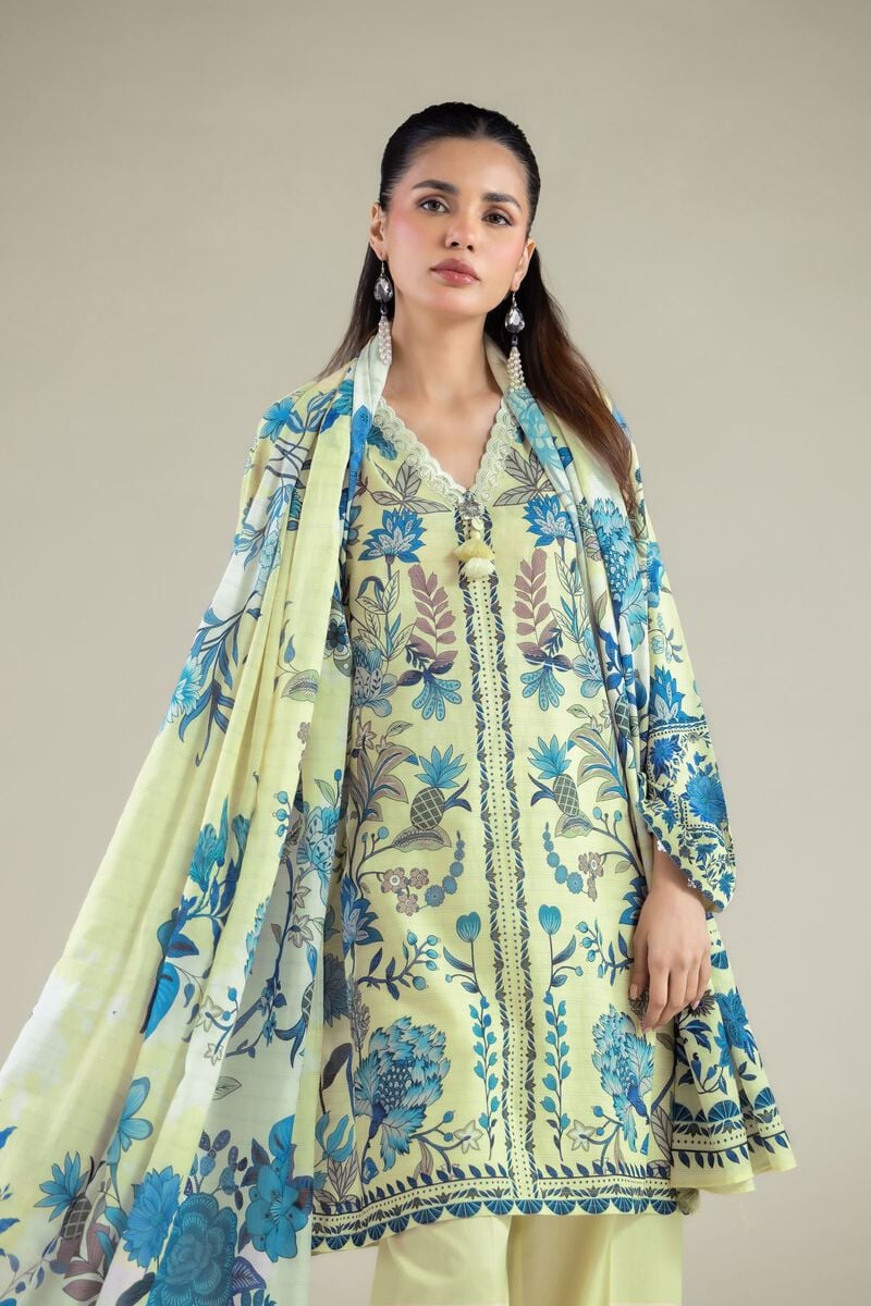 Embroidered | Messuri | Floral Tailored 3-Piece | USD 70.00