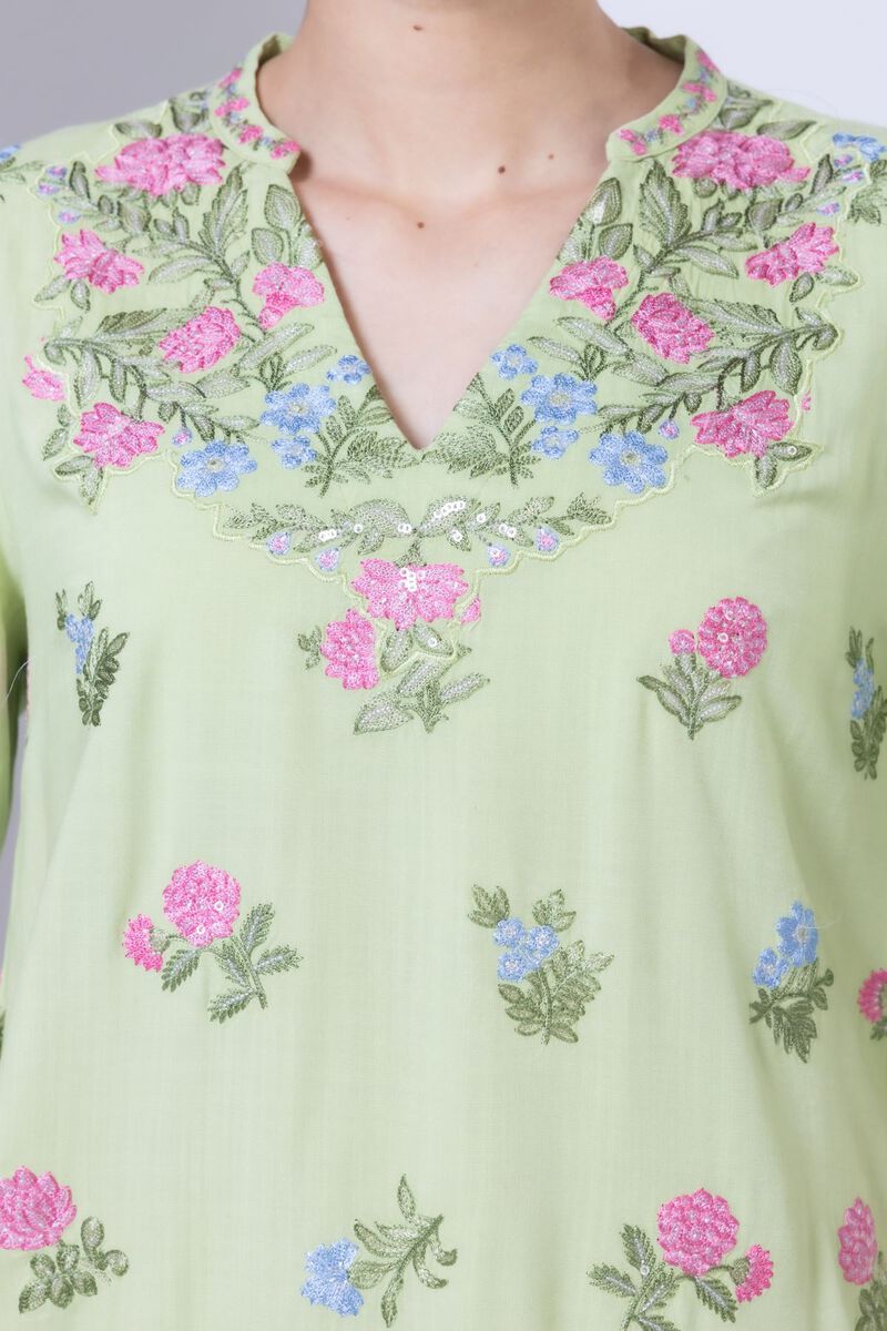 Embroidered | Crosshatch Raw Silk | Kurta | null
