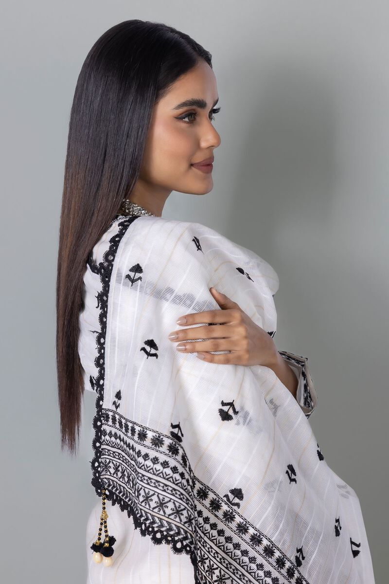 Embroidered | Zari Organza Net | Dupatta | null