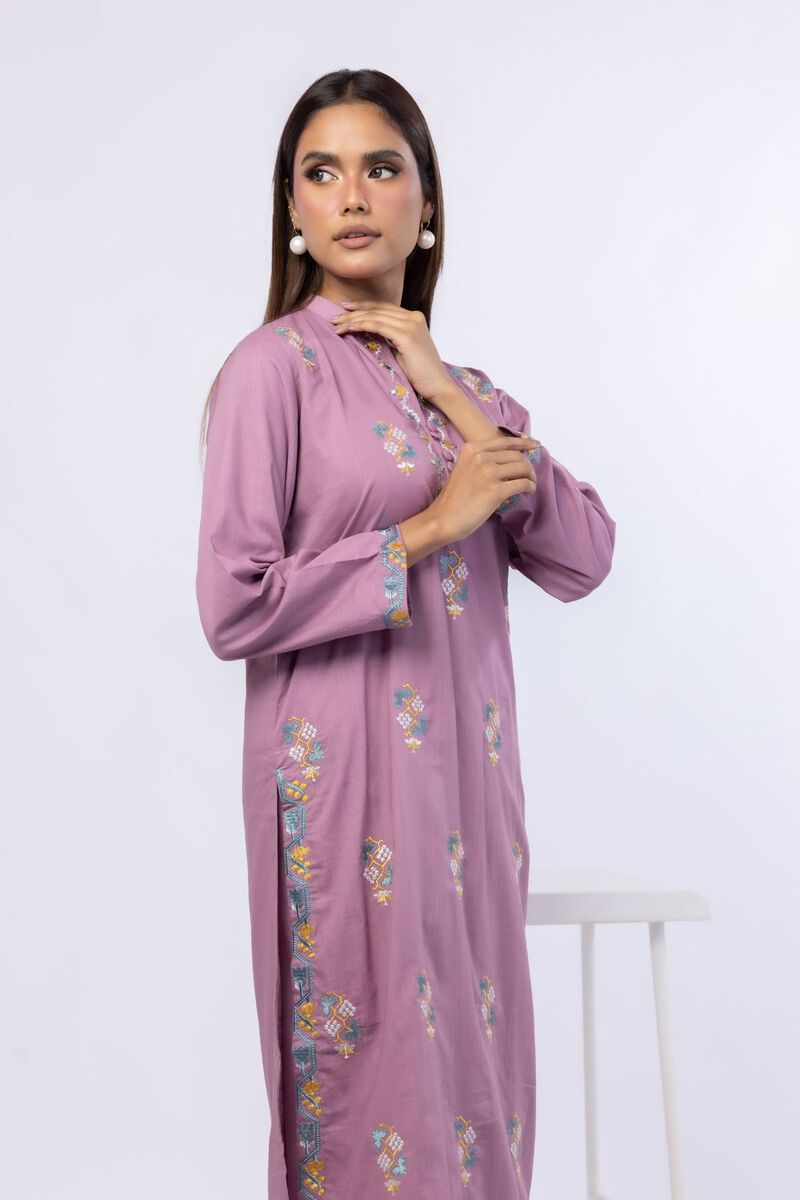 Embroidered | Crosshatch Poplin | Kurta | USD 17.50