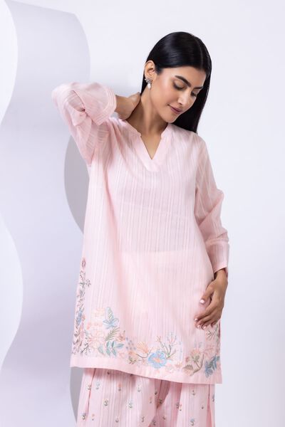 Embroidered | Leno | Kurta | USD 15.00