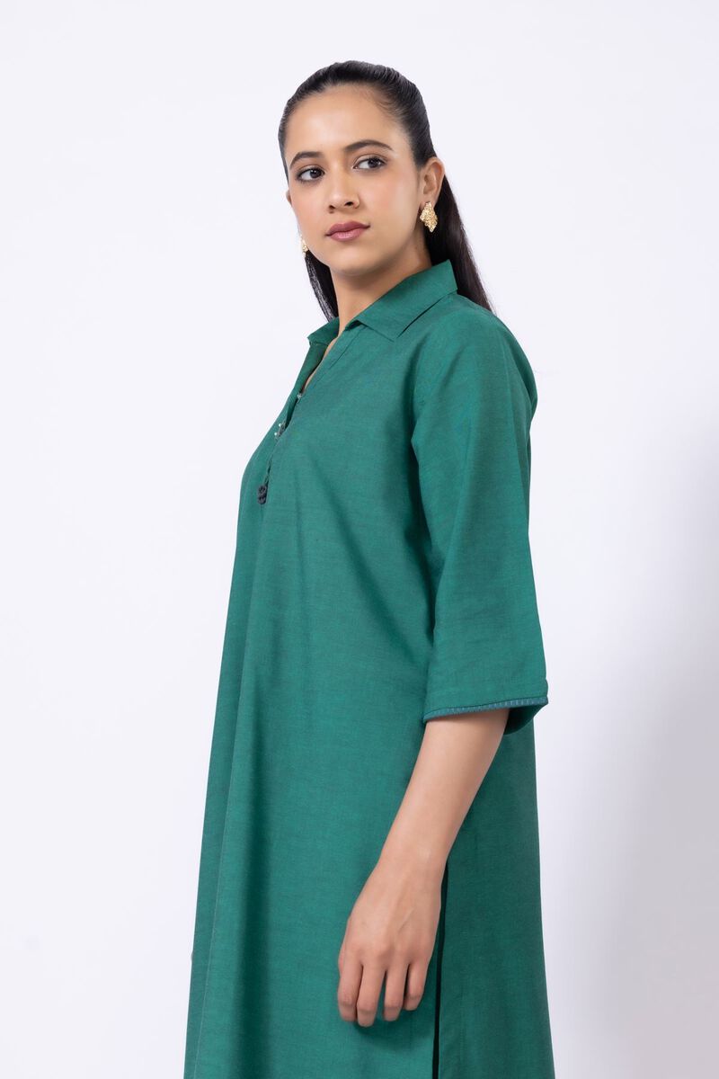 Dyed | Chambray | Kurta | USD 9.00