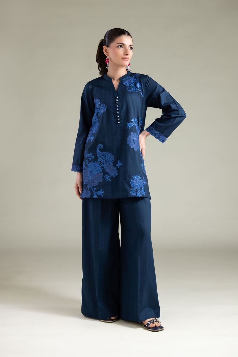 Embroidered | Cotton Dobby | Pants | USD 25.00