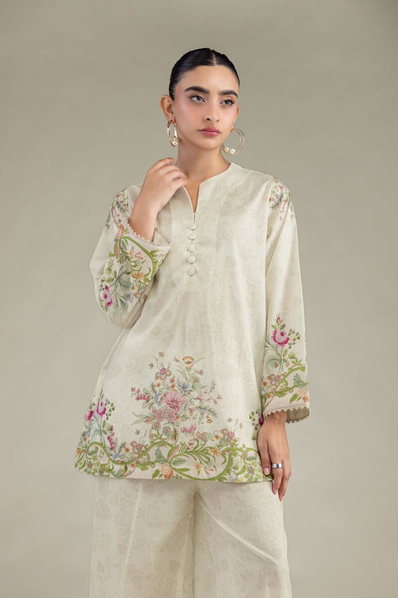 Printed | Cambric | Short V-Neck Kurta | USD 35.00