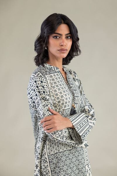 Printed | Cambric | Short V-Neck Kurta | USD 35.00