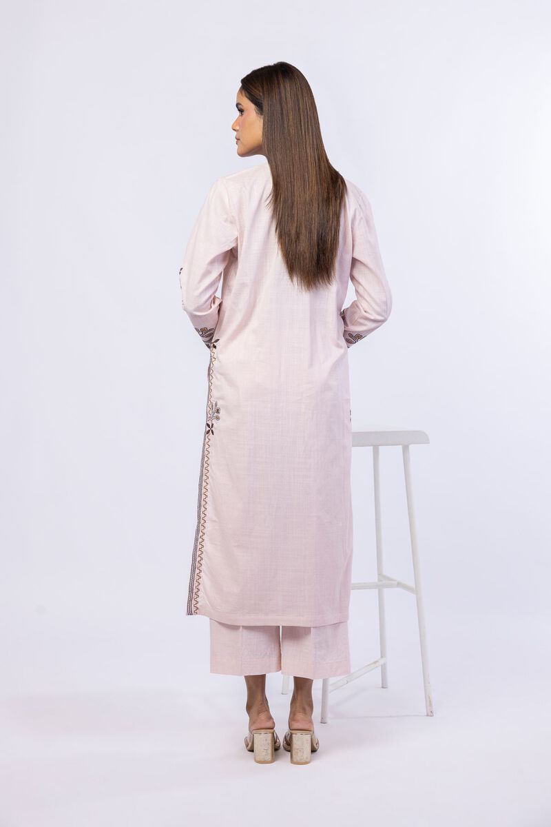 Embroidered | Crosshatch Poplin | Kurta | USD 12.50