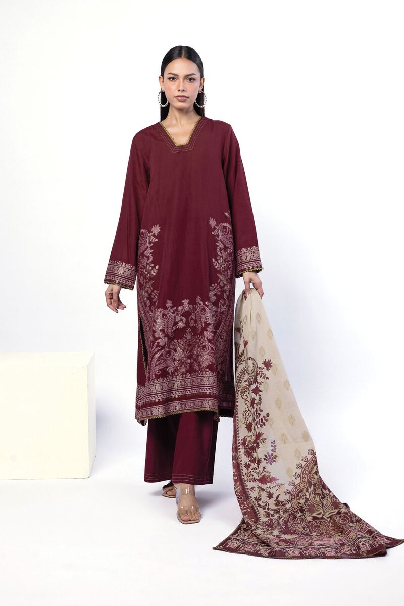 Dyed | Jacquard | Tailored 3 Piece | USD 70.00