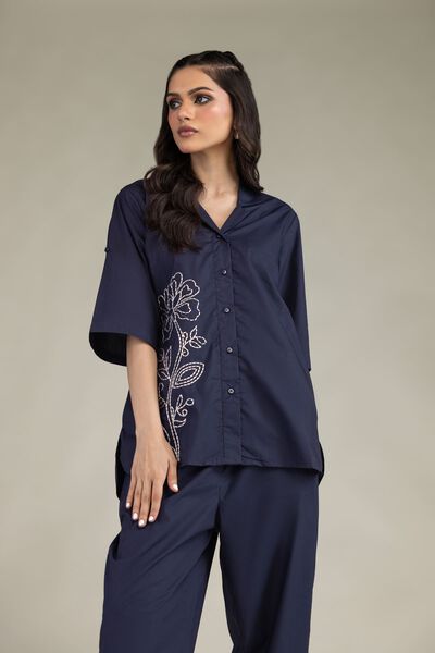 Embroidered | Poplin | Blouse | USD 35.00