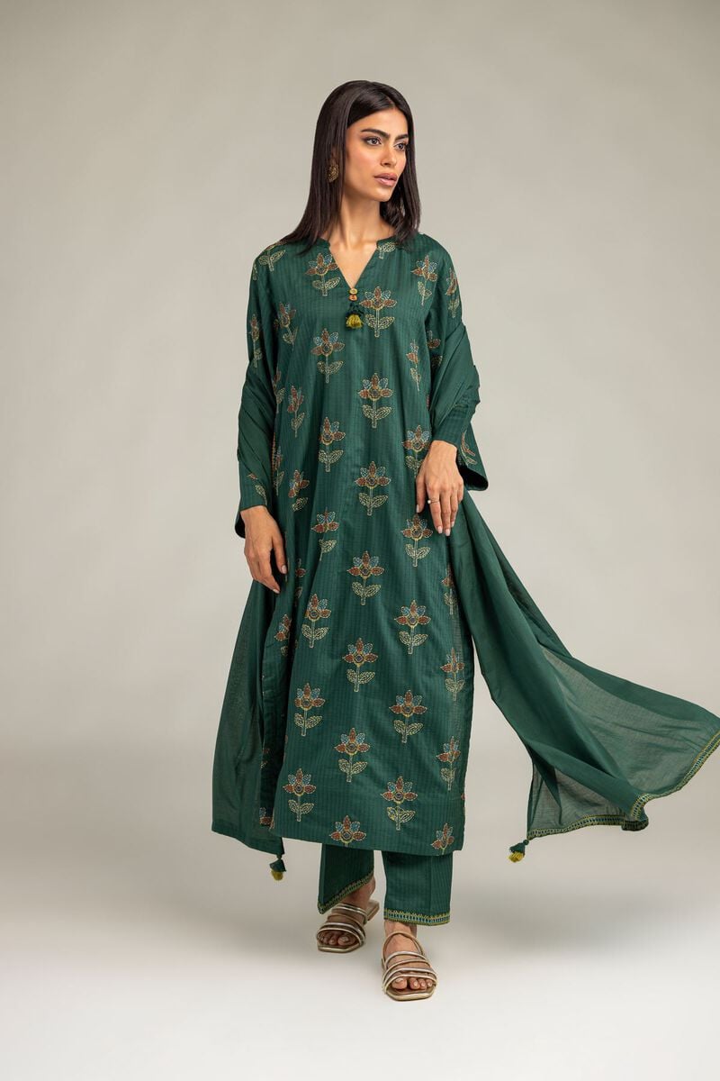 Embroidered | Lawn | Floral Lawn Dupatta | USD 30.00