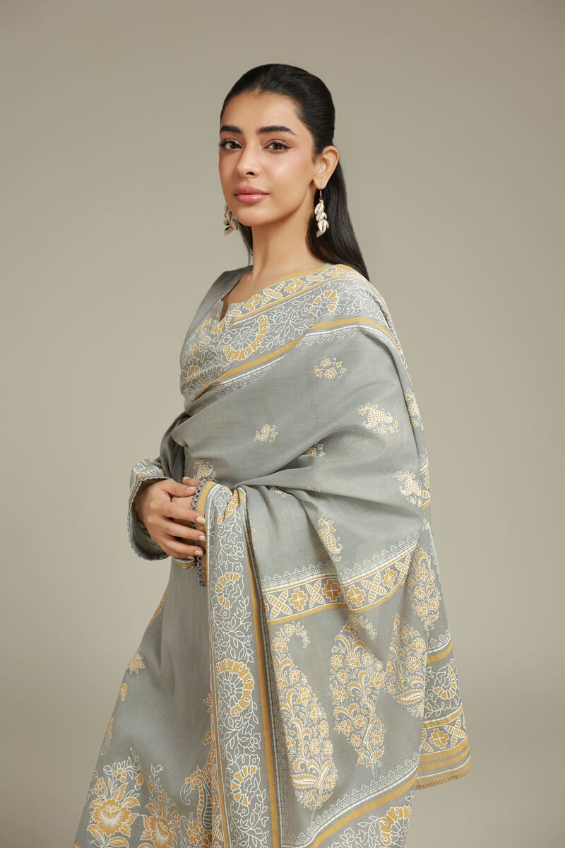 Printed | Cambric | 3-Piece Tailored Set | USD 65.00