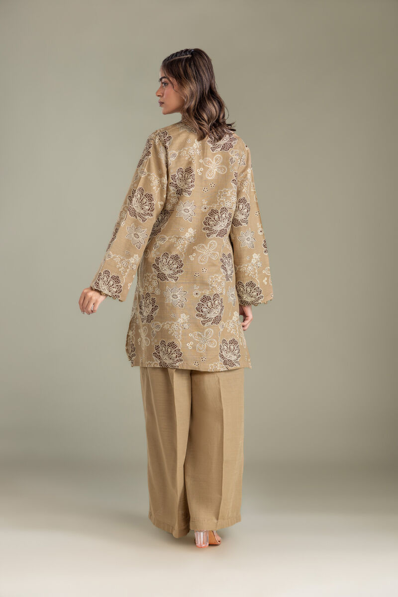 Printed | Light Khaddar | Floral Khaddar Kurta | USD 35.00