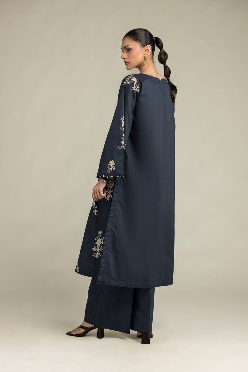 Embroidered | Cambric | Cambric Longline Kurta | USD 45.00
