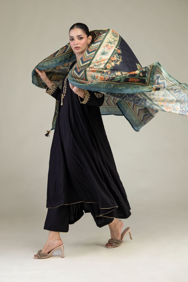 Printed | Polyester Silk | Floral Silk Dupatta | USD 30.00