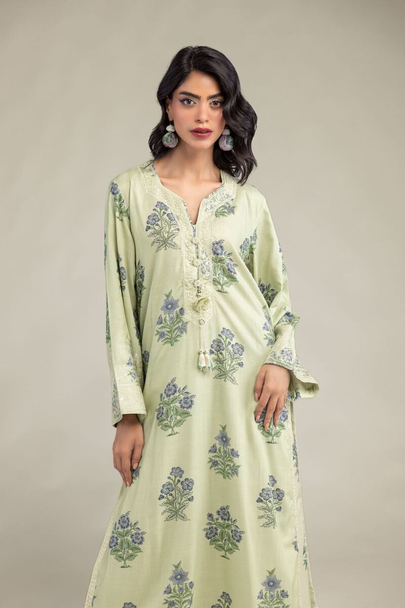 Embroidered | Raw Silk | Kurta | USD 60.00