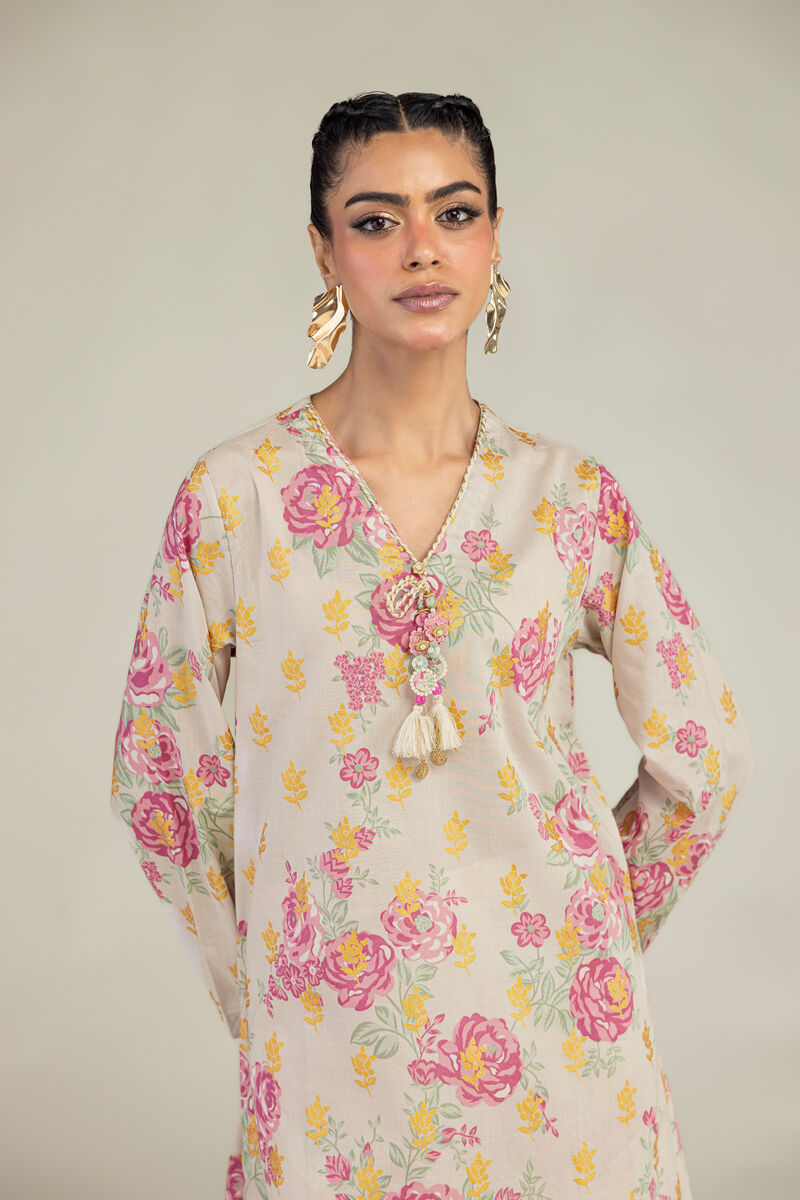 Printed | Cambric | Floral Cambric Kurta | USD 40.00