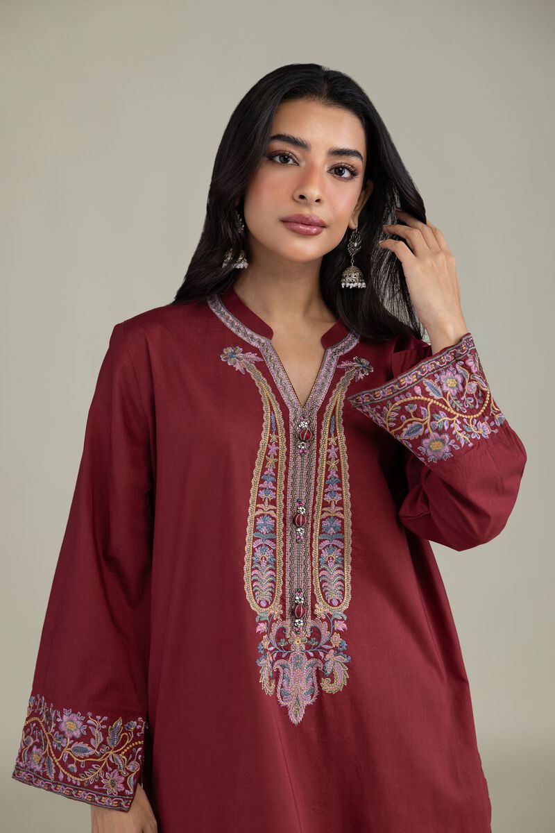 Embroidered | Cambric | Floral Cambric Kurta | USD 35.00