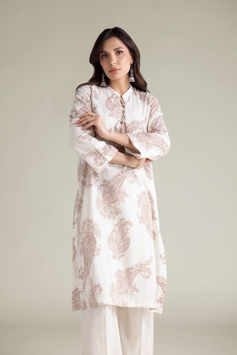 Embroidered | Cambric | Paisley Cambric Kurta | USD 30.00
