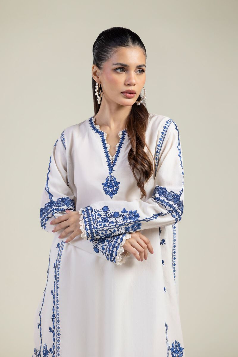 Embroidered | Cotton Dobby | 2-Piece Tailored Set | USD 70.00