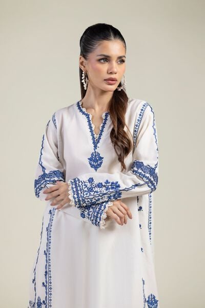 Embroidered | Cotton Dobby | 2-Piece Tailored Set | USD 70.00