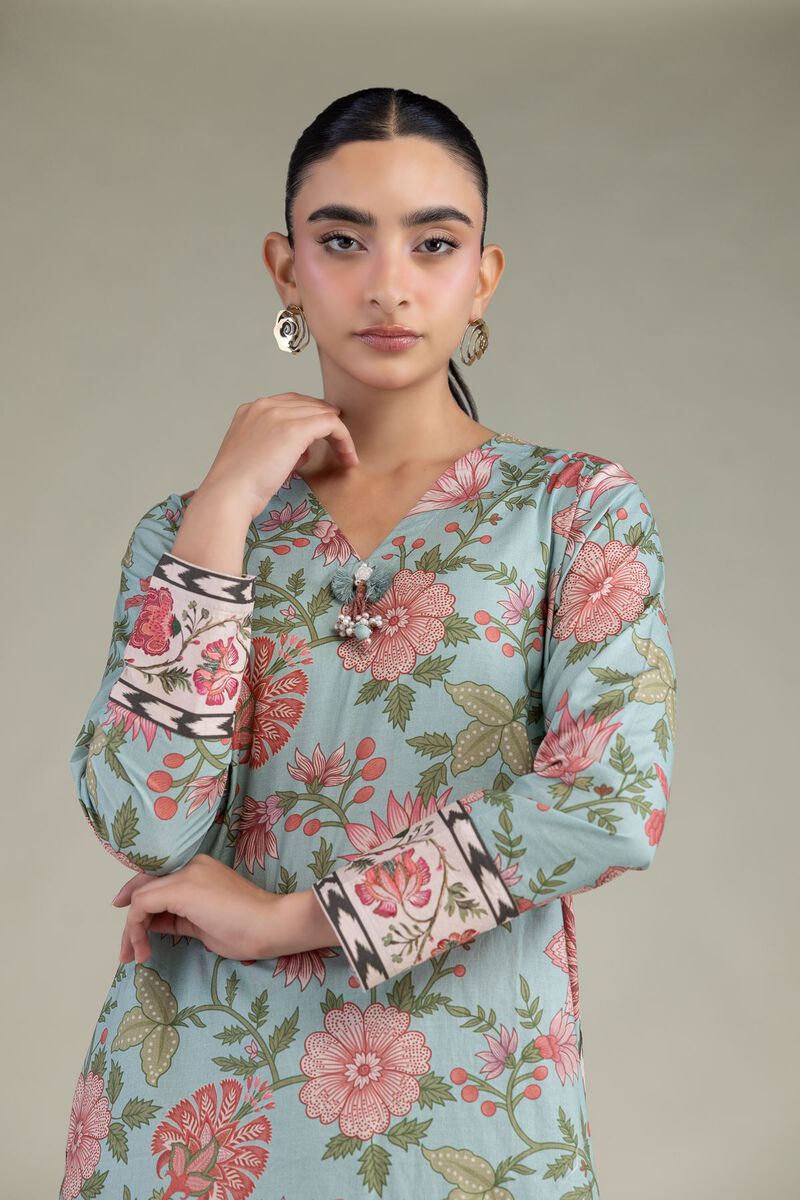 Printed | Cambric | Cambric Longline Kurta | USD 35.00