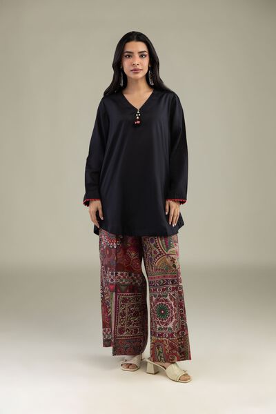 Printed | Textured Weave | Geometric Printed Pants | USD 30.00