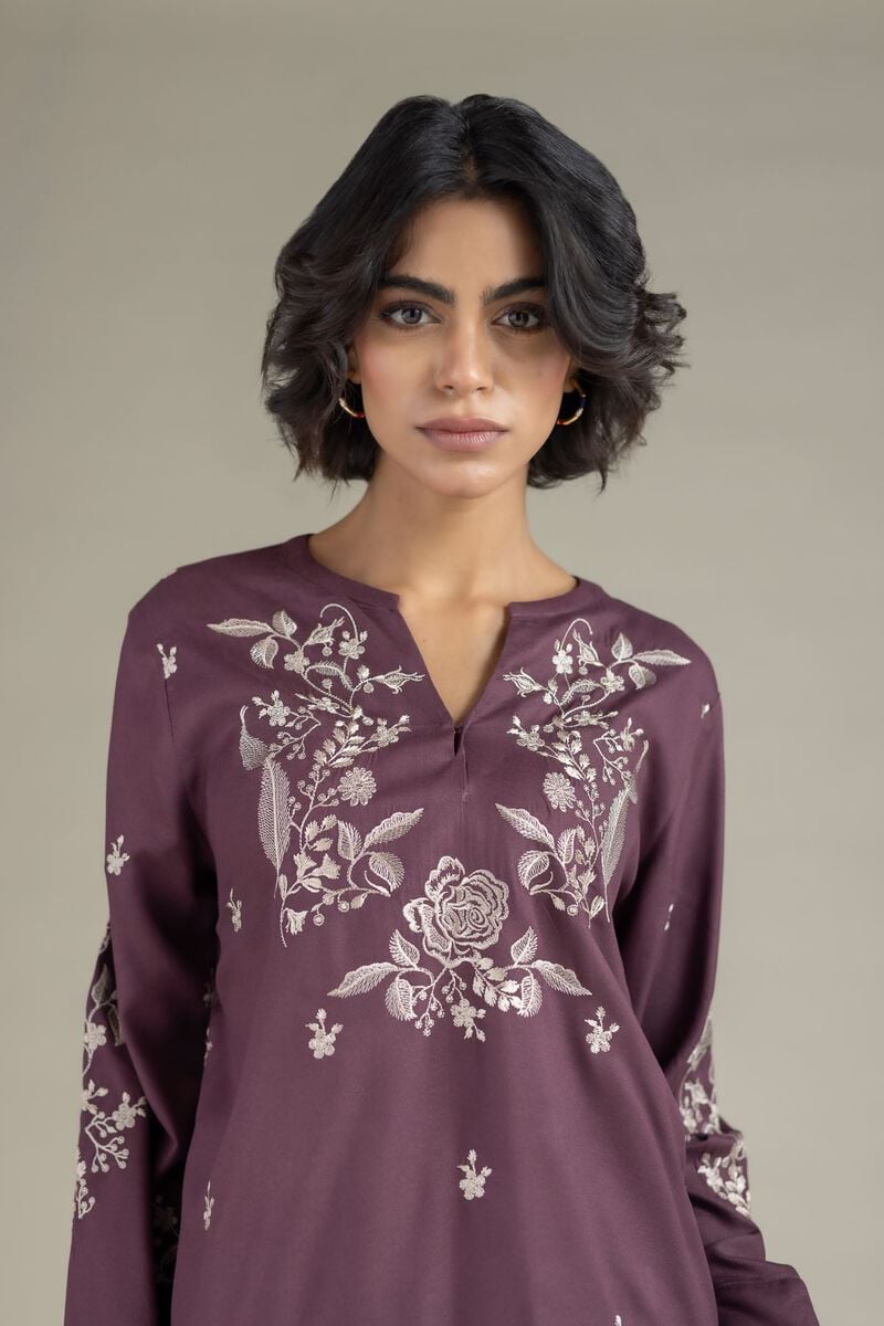 Embroidered | Viscose Crepe | Tunic | USD 35.00