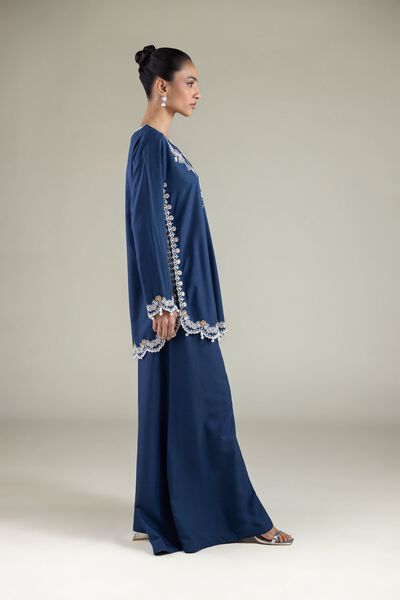 Embroidered | Raw Silk | Pants | USD 30.00