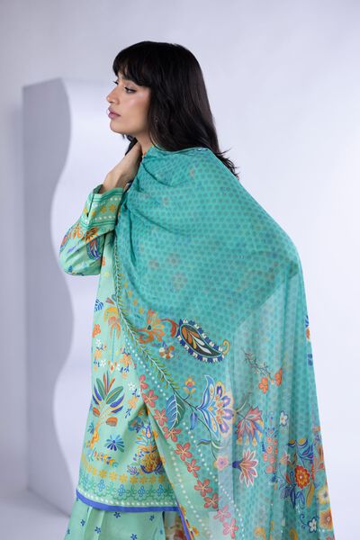 Printed | Light Thai Silk | Dupatta | USD 23.00