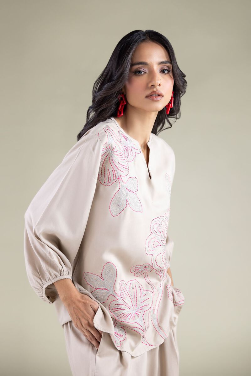 Embroidered | Viscose | Blouse | USD 35.00