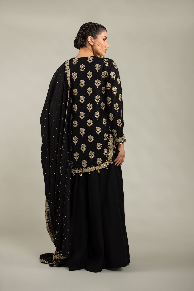Embroidered | Raw Silk | 3-Piece Co-ord Set | USD 180.00