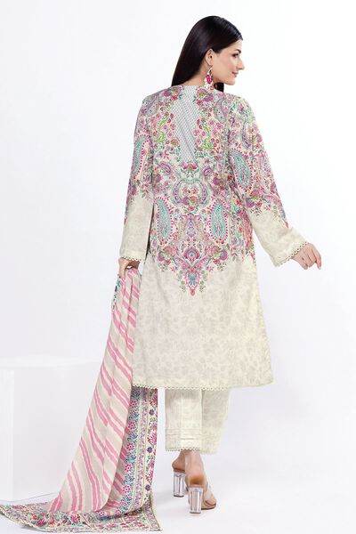 Printed | Slub Lawn | Fabrics 3 Piece | USD 20.00