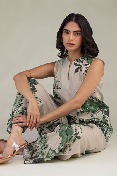 Printed | Cambric | Floral Cambric Tunic | USD 35.00