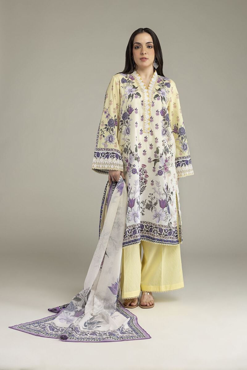 Embroidered | Cambric | Cambric 3-Piece Tailored | USD 70.00