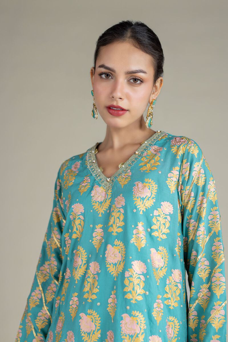 Embroidered | Raw Silk | Kurta | USD 55.00