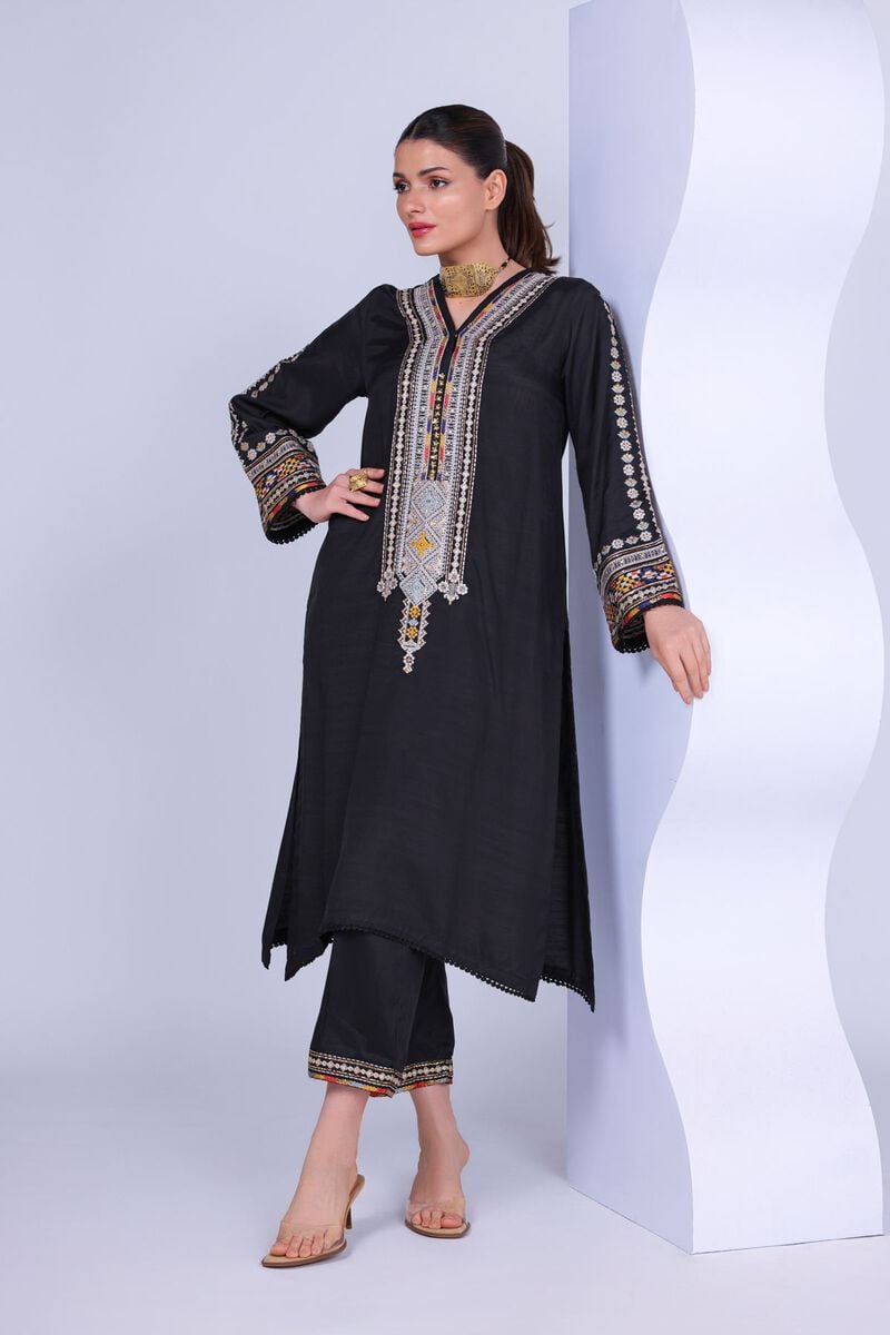 Embroidered | Russian Raw Silk | Kurta | USD 25.00