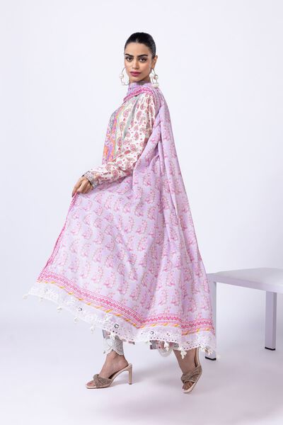 Embroidered | Light Oak Silk | Dupatta | USD 40.00